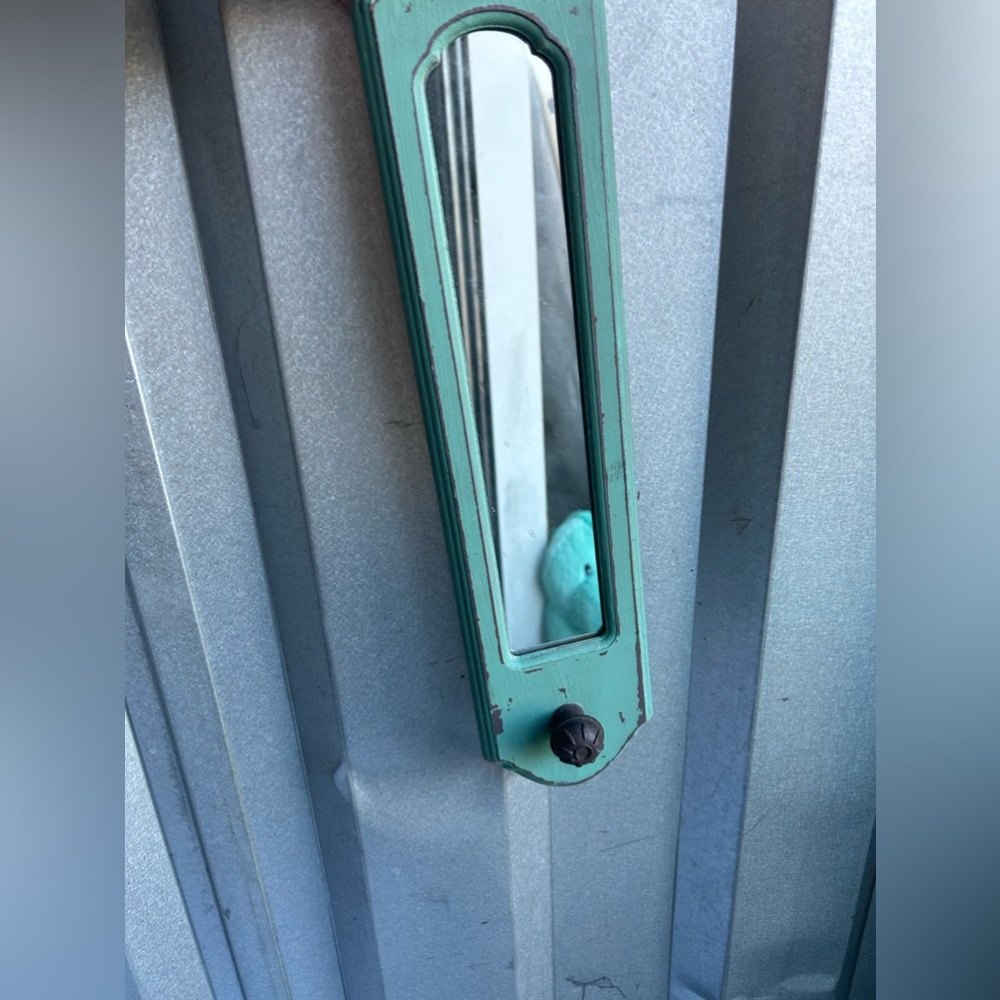 Teal mirror